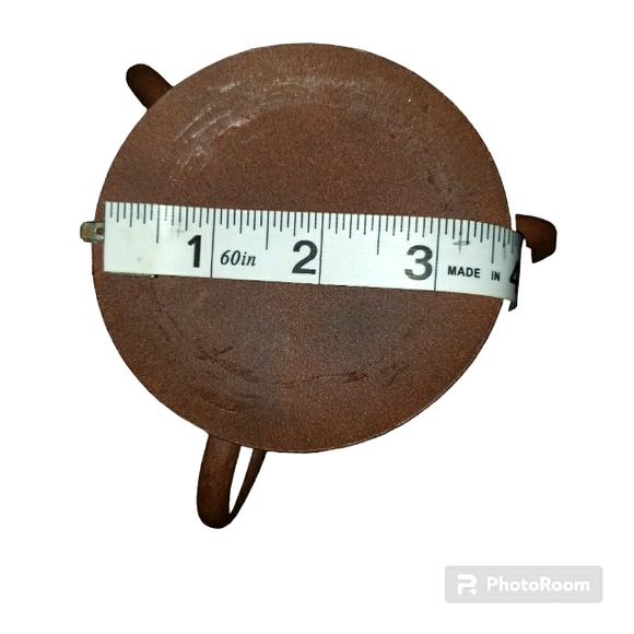 Vintage Rustic Wrought Iron Scrollwork Design Pillar Candle Holder Set - Picture 9 of 11